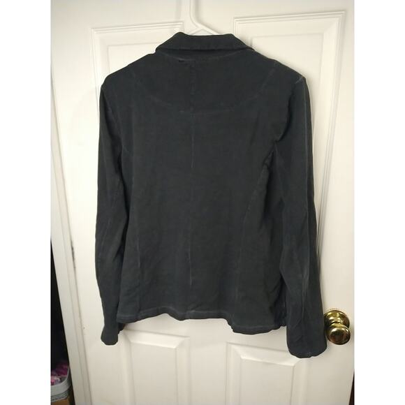 Yest Woman 12 Jacket Lightweight Collared Snap Zip Pocket Casual Y2K Grunge - Picture 9 of 9